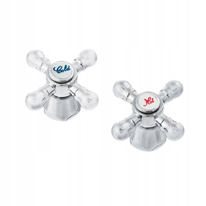 Zestaw do baterii Pokrętło RETRO baterii głowice ceramiczne 2+2