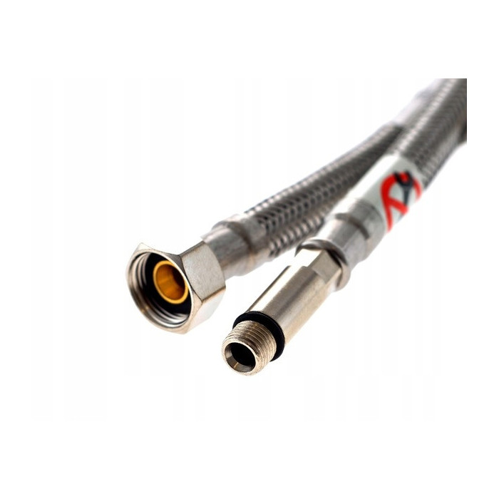 Wąż Wężyk w oplocie stalowym M10x3/8 cala x 40 cm