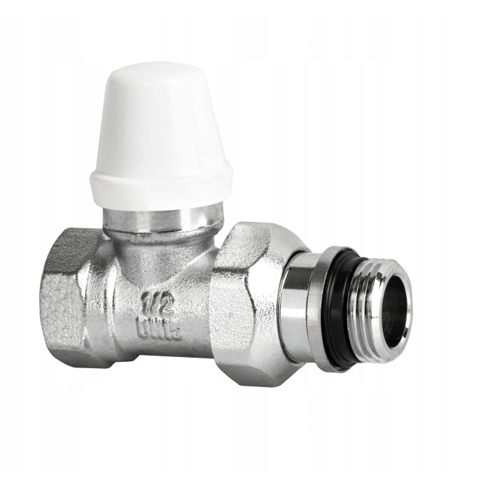 Zawór grzejnikowy powrotny prosty 1/2 cala IMBUS