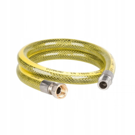 PRZEWÓD GAZOWY ELASTYCZNY WĄŻ DO GAZU DIAMOND 1/2" DN15 GW GZ 50 cm 500 mm
