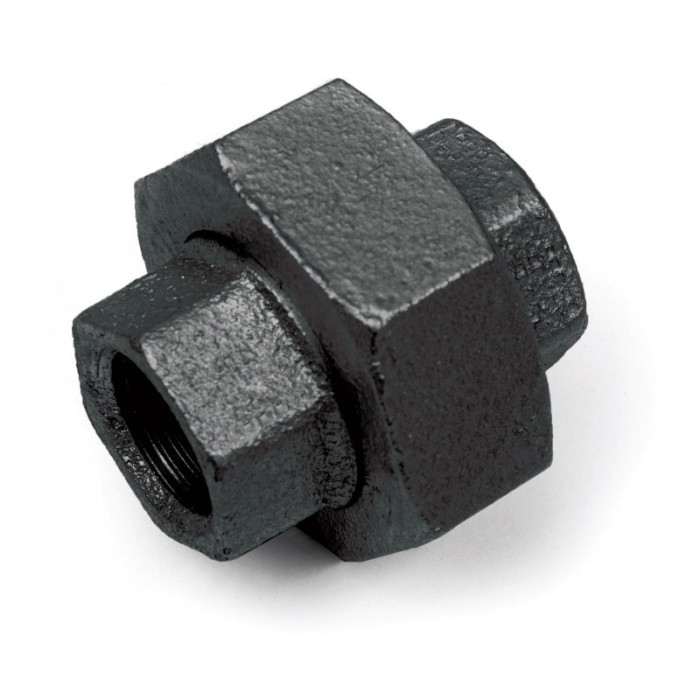 Dwuzłączka śrubunek czarny 5/4 cala DN32