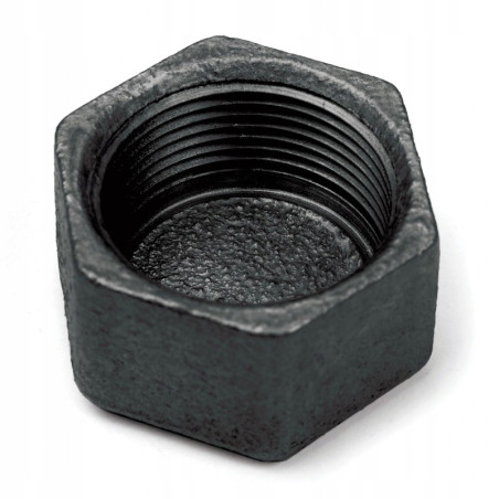 ZAŚLEPKA czarna 1/2 cala DN15