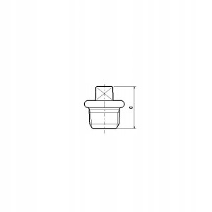 KOREK Z OBRZEŻEM czarny 3/4 cala DN20