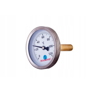 Termometr tarcza 63 mm 0-120 st.c 1/2 cala