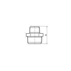 Nypel redukcyjny czarny 5/4 x 1 cal