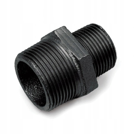 Nypel redukcyjny czarny 1 x 3/4 cala