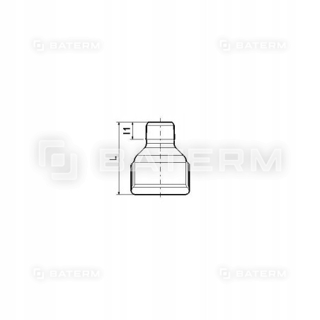 Nypel MUFA redukcyjna ocynk. 1 cal x 3/4 cala WZ