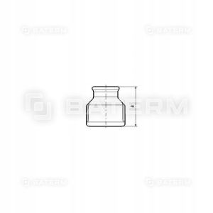 Mufa redukcyjna ocynk 6/4 cala x 5/4 cala