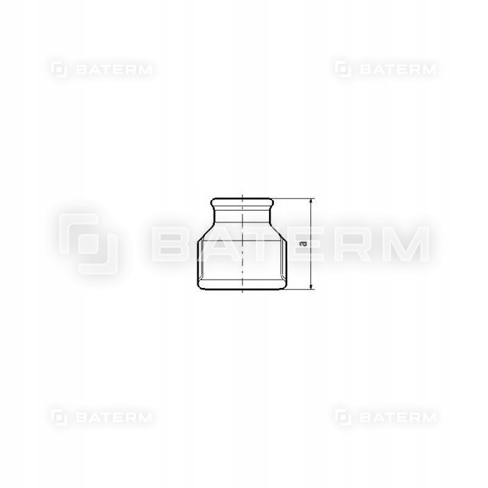 Mufa redukcyjna ocynk 6/4 cala x 5/4 cala