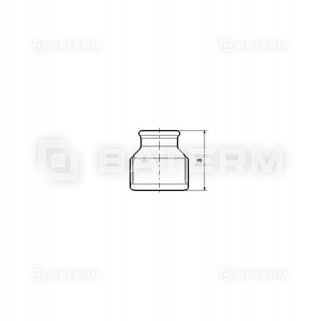 Mufa redukcyjna ocynk 6/4 cala x 5/4 cala