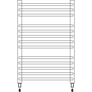 Grzejnik Łazienkowy GR2 1120 x 400 mm 360 W BIAŁY