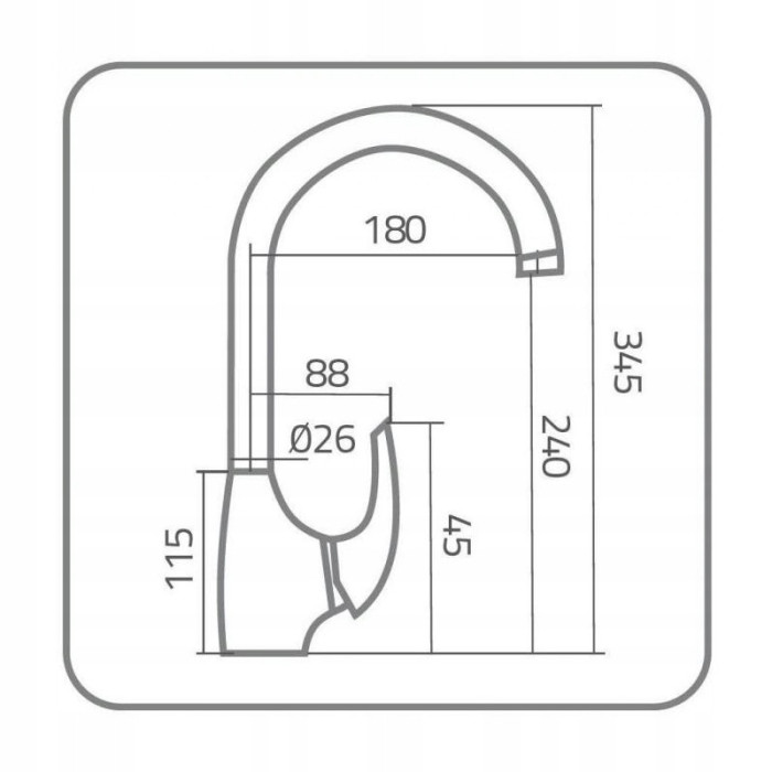Bateria zlewozmywakowa stojąca DIAMOND C IBIZA