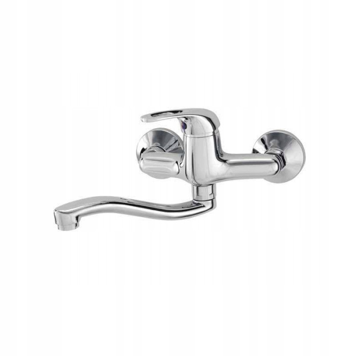 Bateria zlewozmywakowa ścienna DIAMOND FIDŻI chrom jednouchwytowa