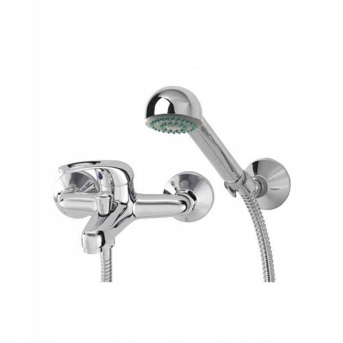 Bateria wannowa ścienna kompletna DIAMOND FIDŻI jednouchwytowa chrom