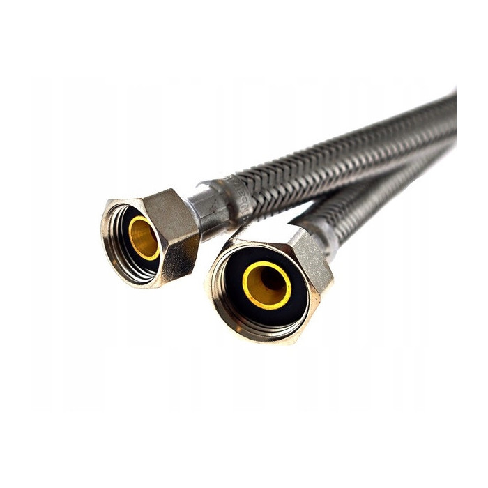 Wąż Wężyk w oplocie stalowym 1/2x3/8 cala x 60 cm