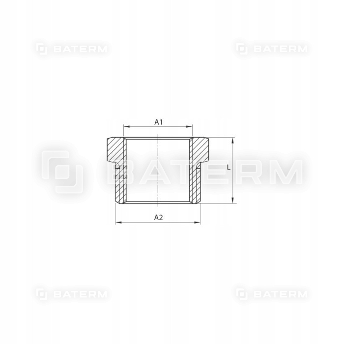 Redukcja mosiężna chrom 1/2 x 3/8 cala