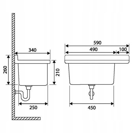 KOMORA Gospodarcza 60 MARMURKOWA Z SYFONEM ITALY