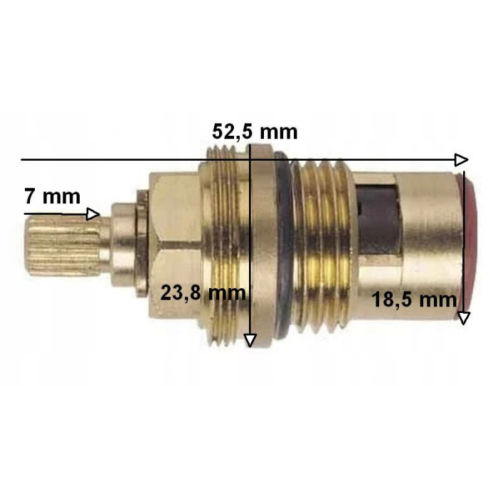Głowica ceramiczna do baterii 1/2 cala 15 zębów