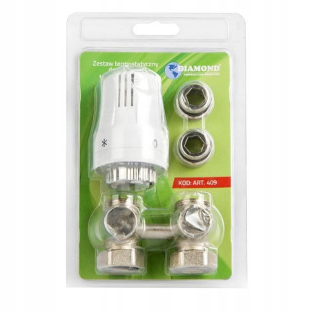 Zestaw termostat. do grzejnika typ V dolny prosty