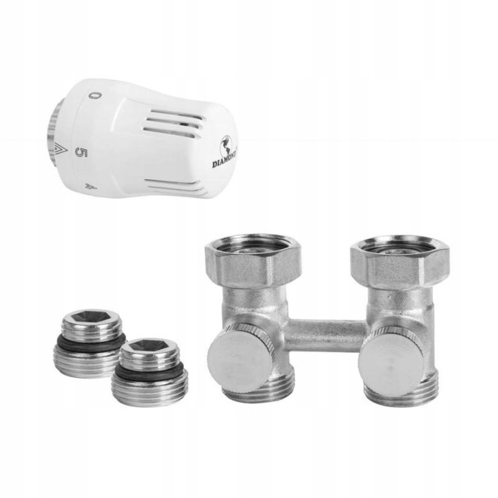 Zestaw termostat. do grzejnika typ V dolny prosty