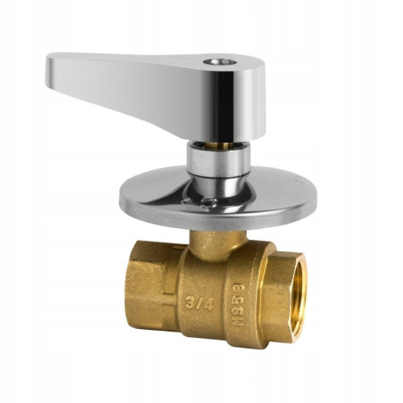 Zawór kurek kulowy podtynkowy 3/4 cala DN20