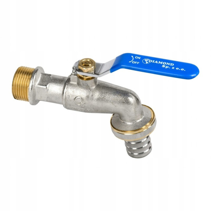 Zawór kurek kulowy 1/2 cala DN15 Ogrodowy Hiszpan CZERPALNY DŁAWIK DIAMOND