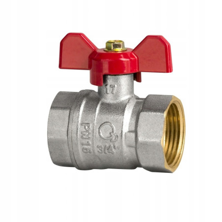 Zawór kurek kulowy 3/4 cala DN20 Motylek WW Diamond