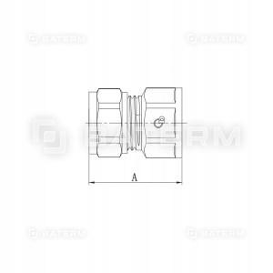 Mufa 25 x 3/4 cala PEX skręcana Diamond