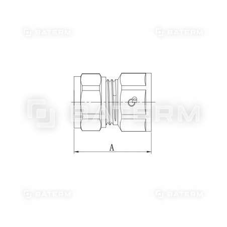 Mufa 25 x 3/4 cala PEX skręcana Diamond