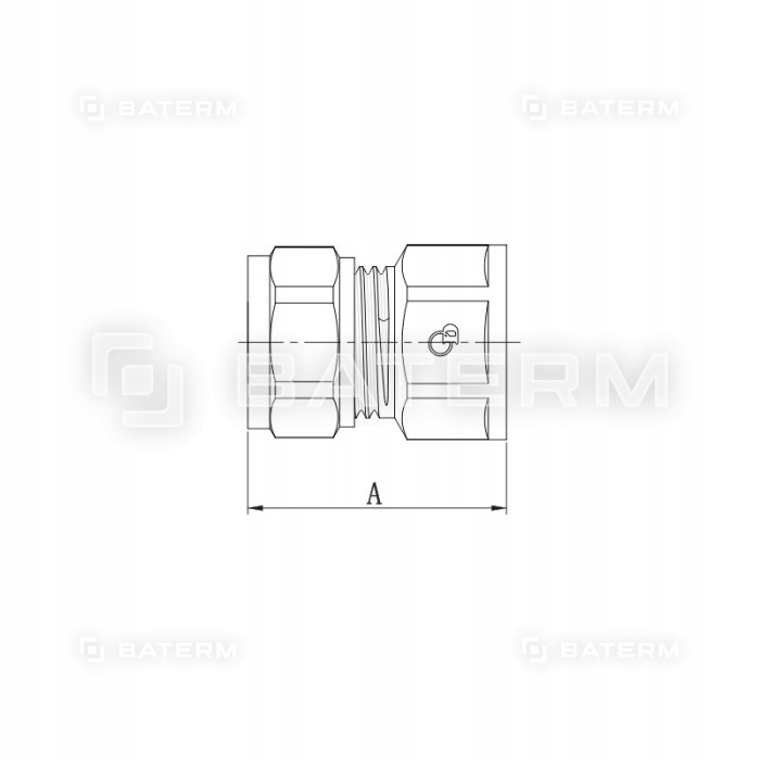 Mufa 20 x 3/4 cala PEX skręcana Diamond