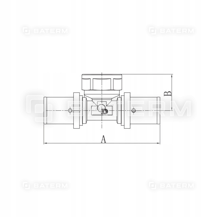 Trójnik 1 cal GW x 32 x 32 PEX zapras. Diamond