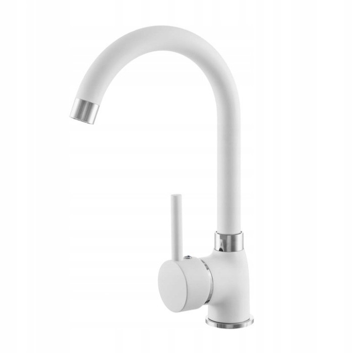 BATERIA KUCHENNA ZLEW KRAN KUCHENNY BETA BIAŁA