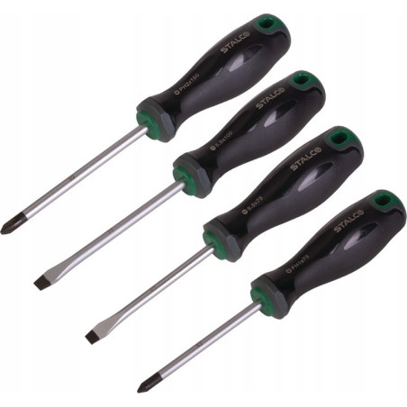 ZESTAW WKRĘTAKÓW 4 ELEMENTY ŚRUBOKRĘTÓW MAGNETYCZNE WKRĘTAK S2 STALCO