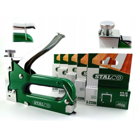 STALCO ZSZYWACZ TAKER TAPICERSKI STALOWY 4-14MM