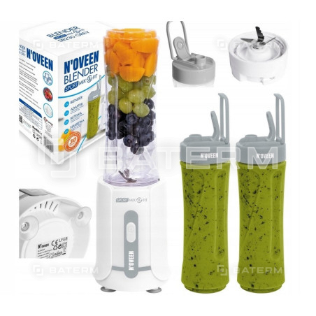 Blender kielichowy Sportowy NOVEEN SB230 Sport&Mix 300W Szary