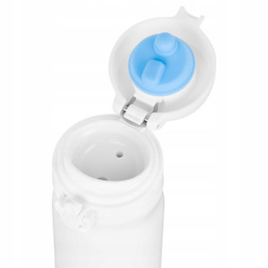 BUTELKA TERMICZNA KUBEK TERMOS BIDON 400ml STAL BIAŁA NOVEEN