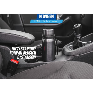 TERMOS TURYSTYCZNY BUTELKA TERMICZNA 700ml INOX GREY BIDON NOVEEN