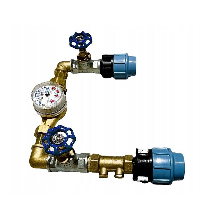 ZESTAW PRZYŁĄCZENIOWY 3/4DO STUDNI WODOMIERZOWEJ Z APARATEM