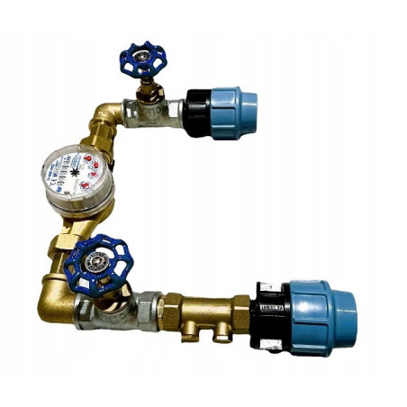 ZESTAW PRZYŁĄCZENIOWY 3/4DO STUDNI WODOMIERZOWEJ Z APARATEM