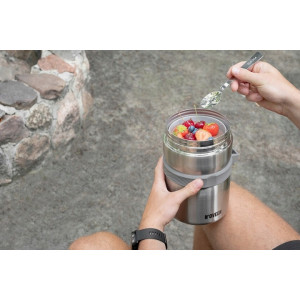 TERMOS OBIADOWY MENAŻKA NA ZUPĘ LUNCH SZCZELNY 2L NOVEEN SREBRNY NOWOCZESNY