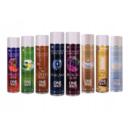 NEUTRALIZATOR ZAPACHÓW ODŚWIEŻACZ POWIETRZA ONE SHOT CYTRYNA CYTRUSOWY