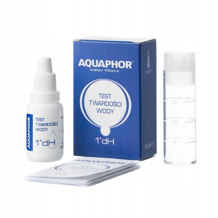 TEST TESTER TWARDOŚCI WODY AQUAPHOR DOKŁADNY 1°dH KROPELKOWY