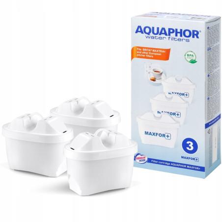 FILTR WODY WKŁAD FILTRUJĄCY AQUAPHOR B25 MAXFOR+ PLUS - 3 SZTUKI