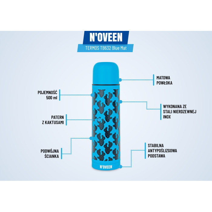 TERMOS Z KUBKIEM BUTELKA TERMICZNA KUBEK TURYSTYCZNY DLA DZIECI DO SZKOŁY