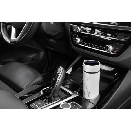 KUBEK TERMICZNY 450ml WYŚWIETLACZ LED SITKO TB2319 MARMUREK MARMUR NOVEEN