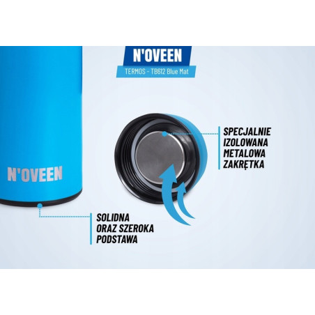 TERMOS TURYSTYCZNY BUTELKA TERMICZNA 700ml INOX BLUE