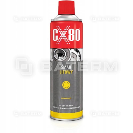 CX80 WIELOZADANIOWY SMAR LITOWY UNIWERSALNY AEROZOL SPRAY 500ml