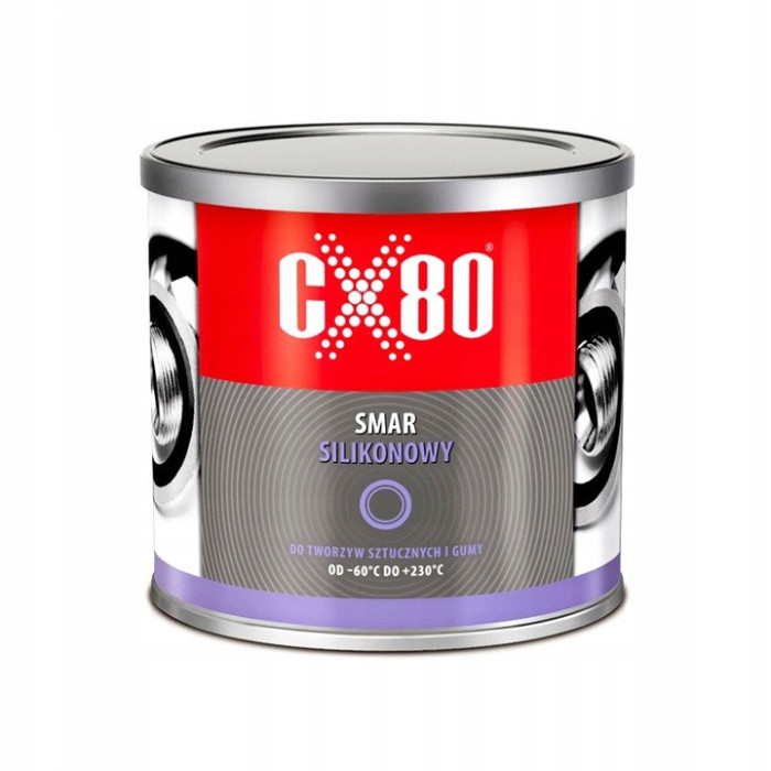 CX80 SMAR SILIKONOWY DO PLASTIKU I GUMY 500g