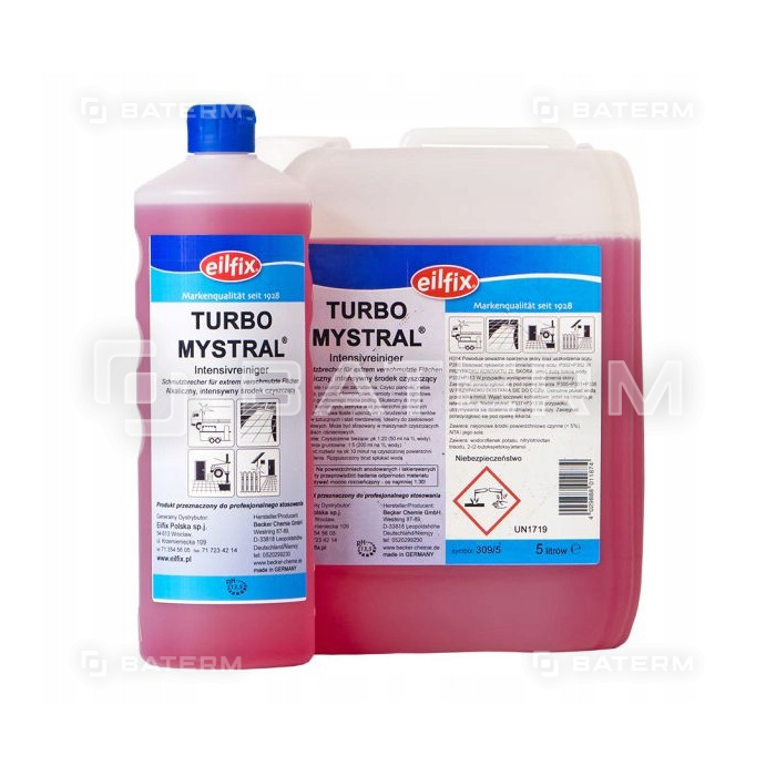 Eilfix TURBO-MYSTRAL 5L Alkaliczny płyn uniwersalny INTESNYWNY