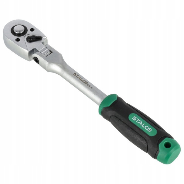 GRZECHOTKA KLUCZ UCHYLNA 1/2” 72 ZĘBY 285MM STALCO S-54102